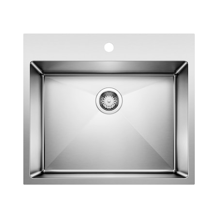 Blanco Quatrus 25 in. Drop In / Undermount Single Basin Stainless Steel Utility Sink 443151